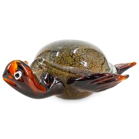 Murano Glass Gold Flake Turtle