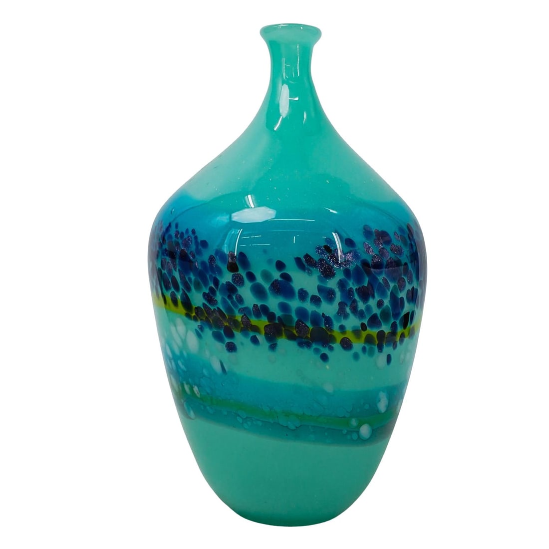 Murano Hand Blown Glass Vase (1 of 6)