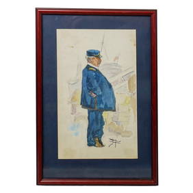 Charles Johnson Post (American, 1873) Spanish-American War Watercolor (1 of 4)