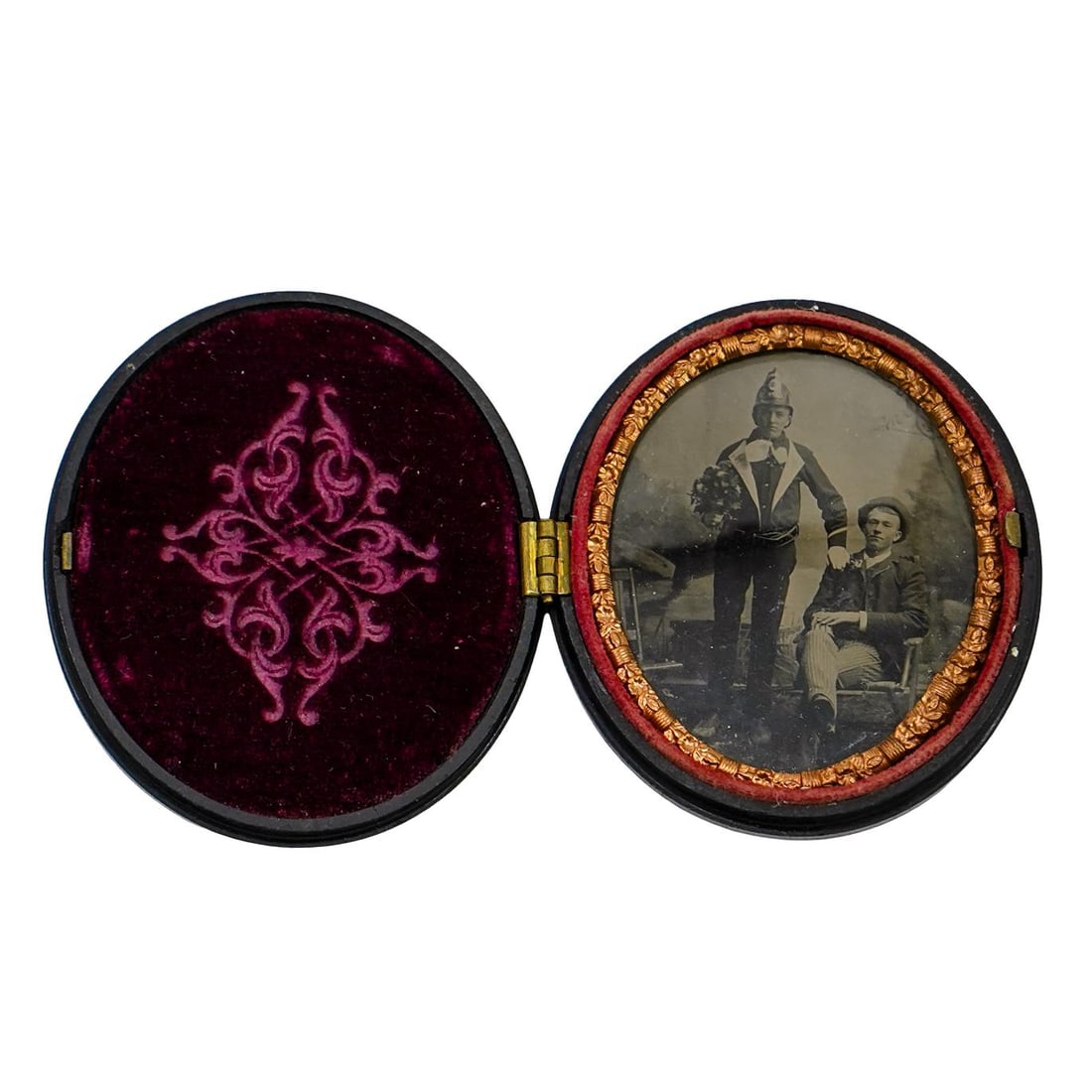 Antique Tintype Portrait In Gutta Percha Case (1 of 5)