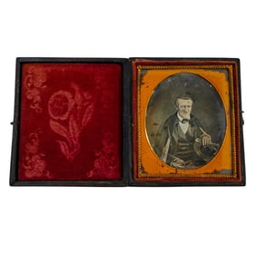 Antique Daguerreotype Portrait Of A Man