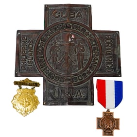 (3 pcs) Spanish American War Medals