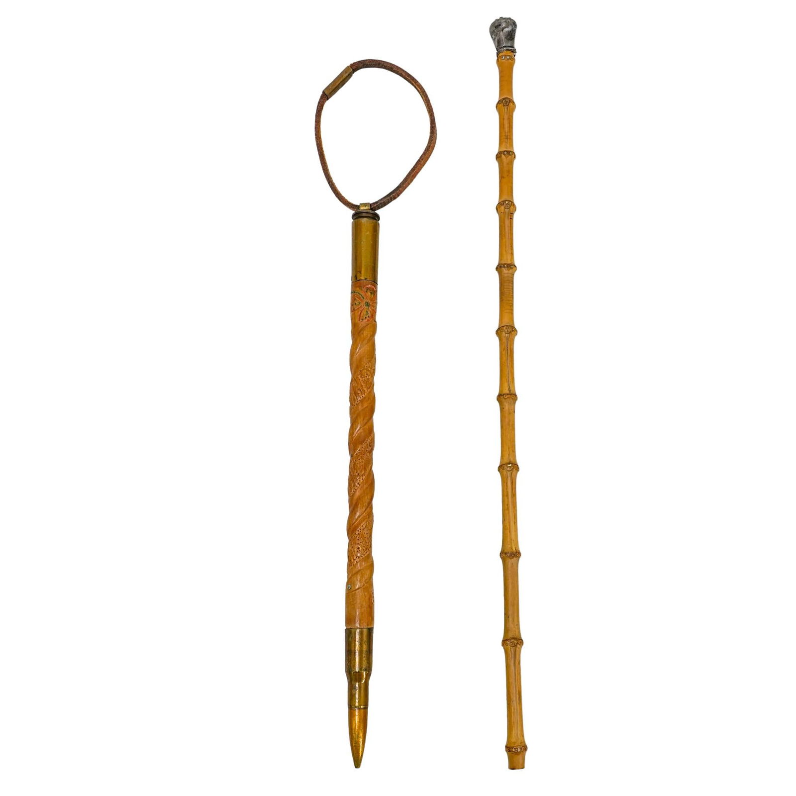 (2 pcs) Military Swagger Canes (1 of 7)