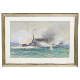 WWI "The Ships Are Coming" Original Poster.