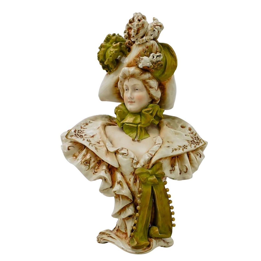 Antique Amphora Art Nouveau Porcelain Bust (1 of 8)