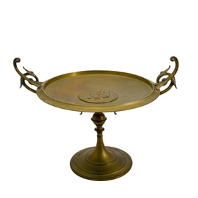 Antique Bronze Neoclassical Compote