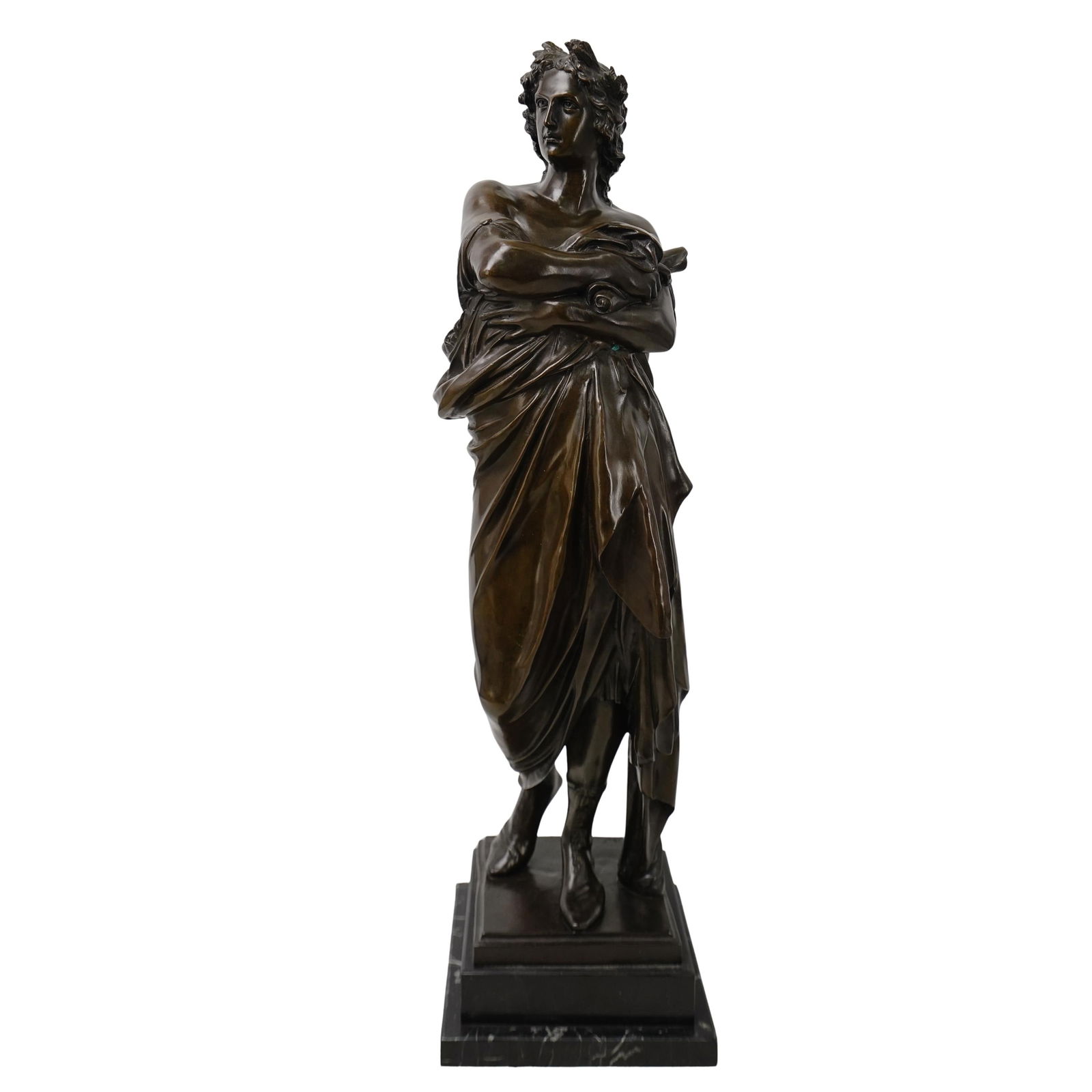 After Jules Dalou (French, 1838-1902) 'Virgil' Bronze Sculpture (1 of 7)