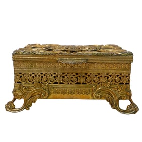 French Empire Style Ormolu Jewelry Box
