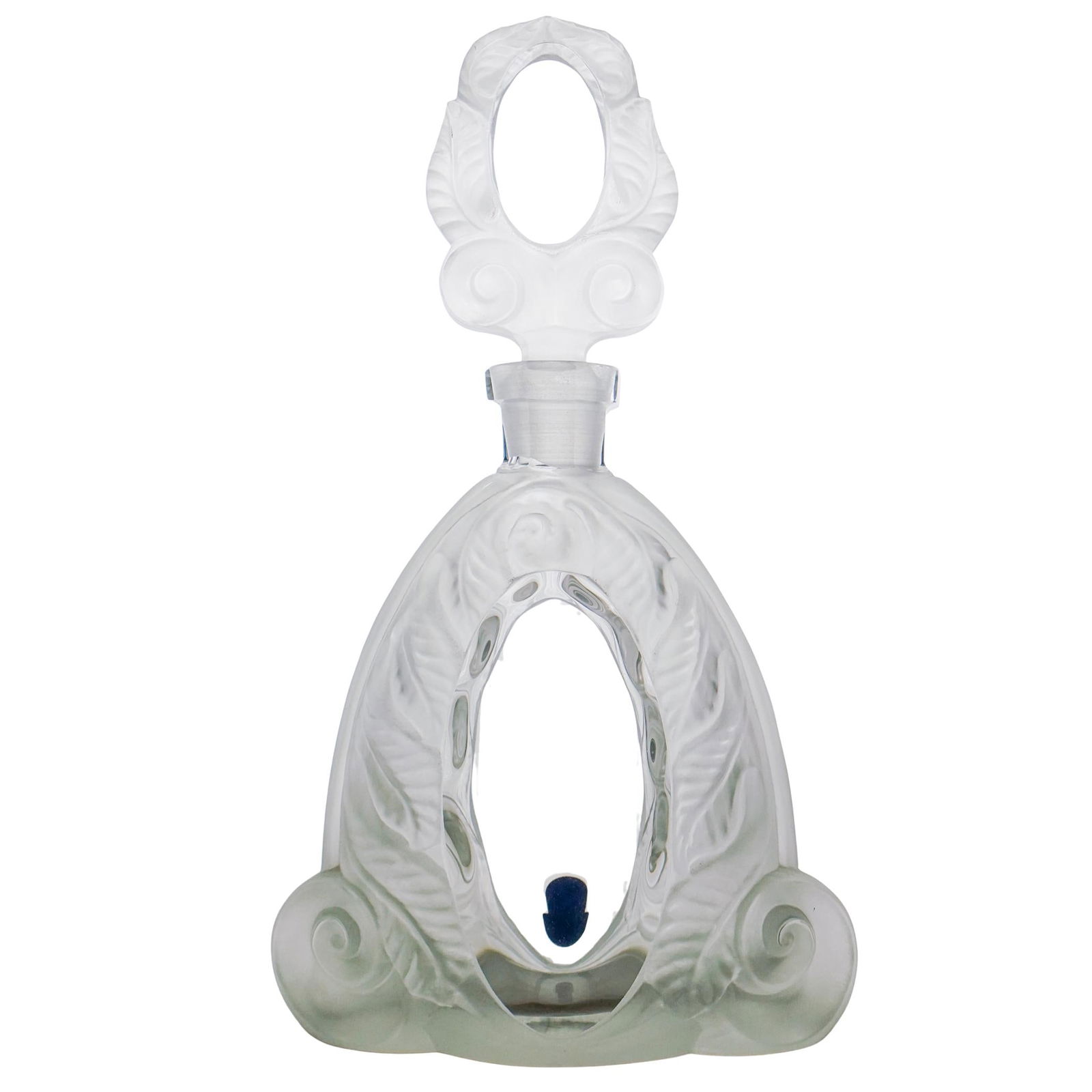 Ehalama Bohemian Art Nouveau Glass Large Perfume Bottle W/ Stopper (1 of 8)