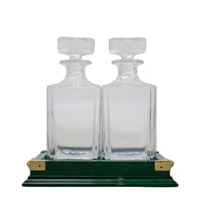 (3 pcs) Decanter Set on Gucci Tray