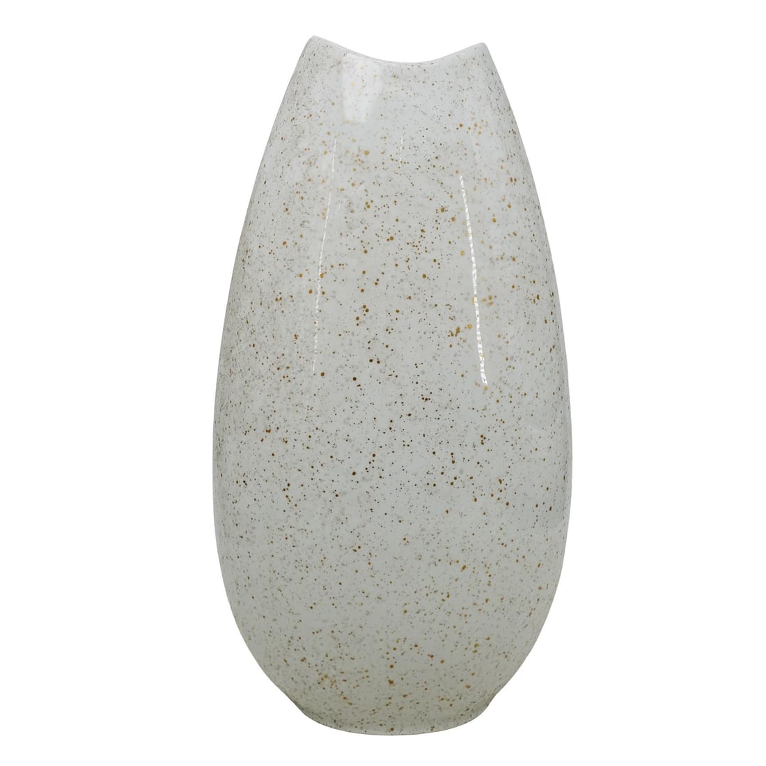 Johann Haviland Bavaria Speckled Vase: DESCRIPTION: Johann Haviland large floor vase. White porcelain with gilt speckled painting throughout. Marked "Johann Haviland Bavaria" on bottom of base. CIRCA: 20th century ORIGIN: Germany DIMENSION