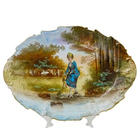 Limoges Hand Painted Serving Platter