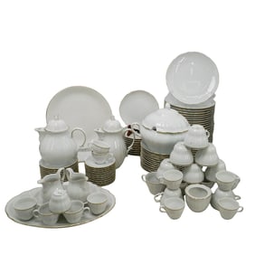 (104 Pc) Wunsiedel Bavaria Germany Porcelain Dinnerware Set