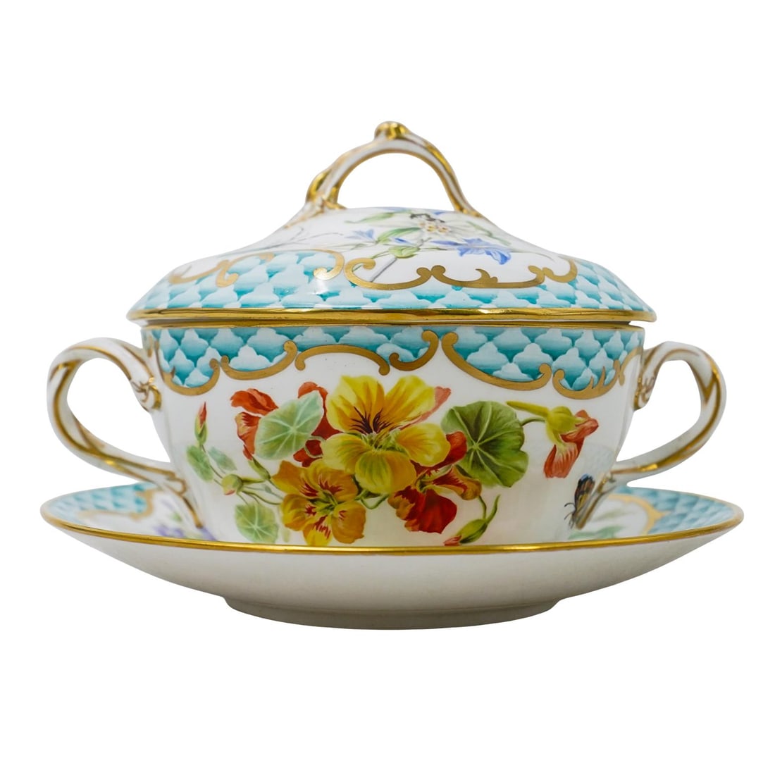 (2 pcs) T Goode & Co. Soup Bowl with Saucer and Lid (1 of 9)