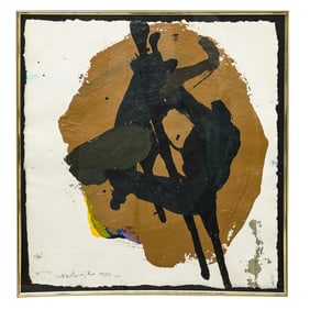 Jan Naliwajko (Lithuanian. 1938) Abstract Composition On Paper