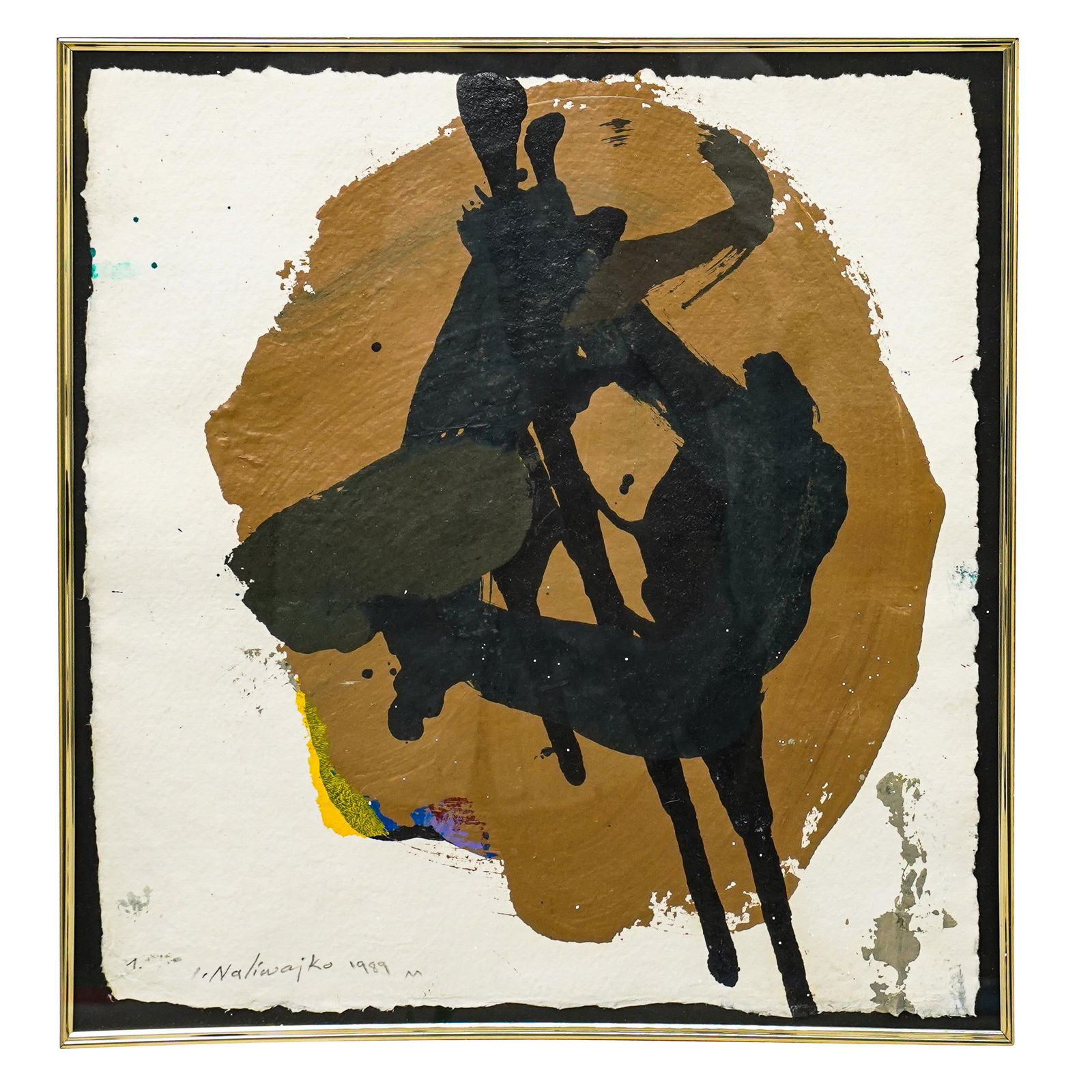 Jan Naliwajko (Lithuanian. 1938) Abstract Composition On Paper (1 of 5)