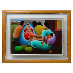 Victor Cancino (Mexican, B. 1929) Oil On Canvas