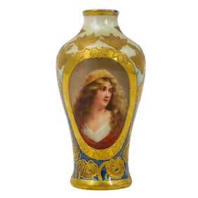 Royal Vienna Porcelain "Ayesha" Bud Vase