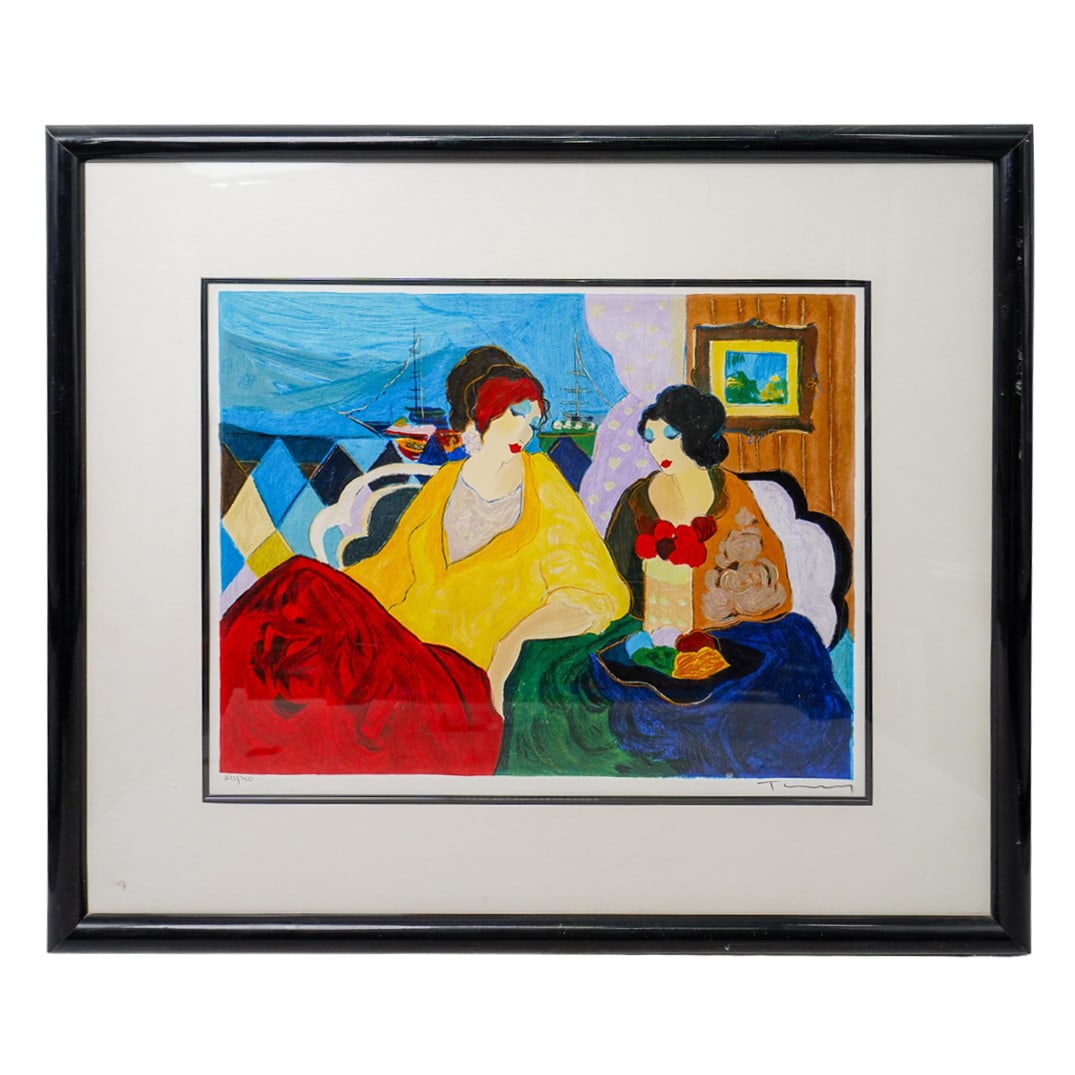 Itzchak Tarkay (Israeli, 1935-2012) Signed 'Quiet Moments 5' Serigraph (1 of 6)