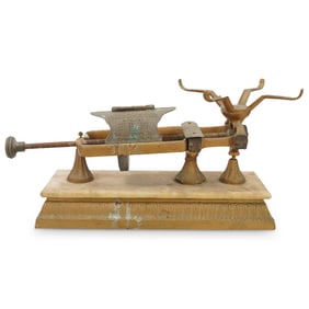 Antique 'The Micrometer' One-Pan Scale Balance