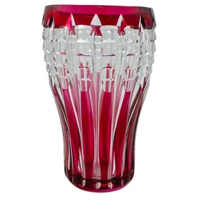 Val St. Lambert Crystal Vase