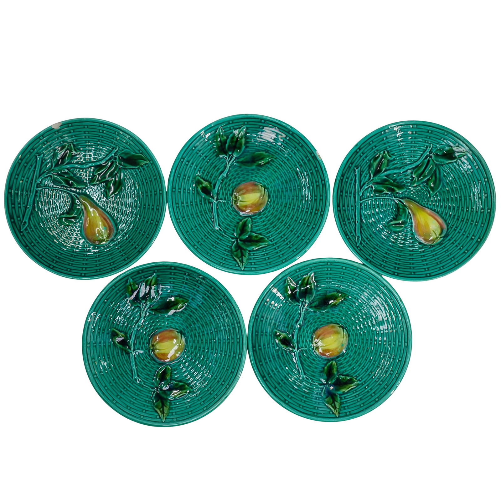 (5 pcs) Zell am Harmersbach Ceramic Dessert Plates (1 of 5)