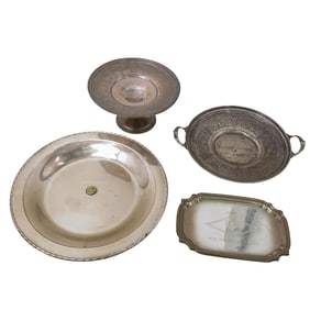 (4 pcs) Assorted Sterling Silver Memorabilia