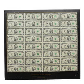 Uncut U.S. Federal Reserve Notes $2 Sheet Collection (1 of 3)