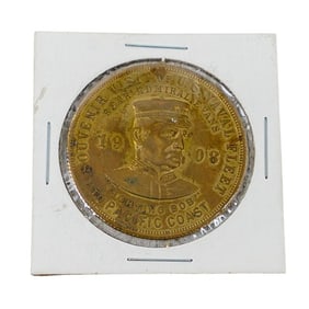 Souvenir Coin of US Naval Fleet 1908