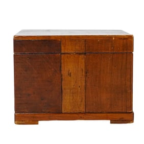 Hidden Key Wood Trinket Box