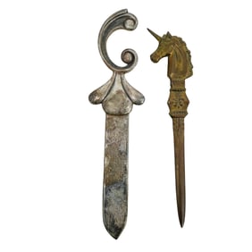 (2 Pc) Vintage Letter Opener/Envelope Knives