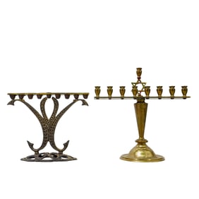 (2 pcs) Hanukkah Menorahs