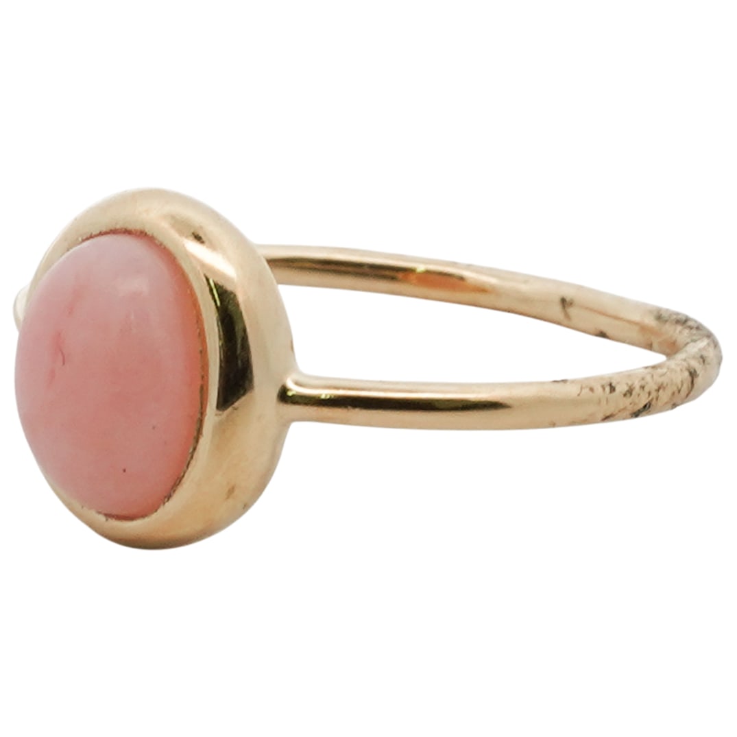 14K Gold Over Sterling Silver & Pink Opal Ring (1 of 4)