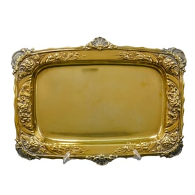 Gorham Gilt Sterling Silver Meat Dish