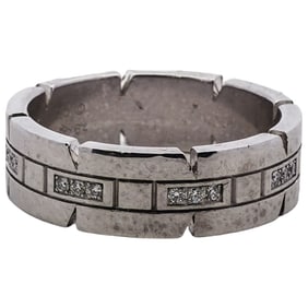 Cartier 18k White Gold and Diamond Maillon Panthere Ring