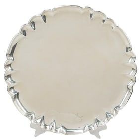 Georg Jensen Sterling Silver Scalloped Platter