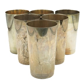 (6 pcs) Tiffany & Co. Sterling Julep Tumblers