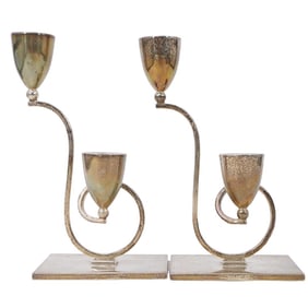 Pair of San Francisco Sterling Candlesticks