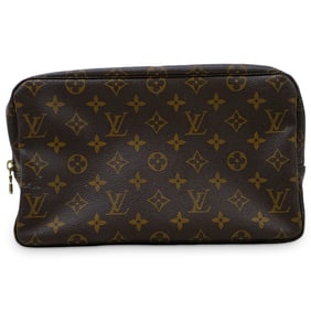 Louis Vuitton Leather Monogram Toiletry Bag