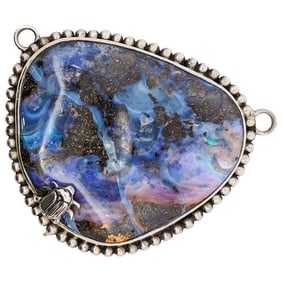 Stephen Dweck Sterling Silver and Opal Pendant