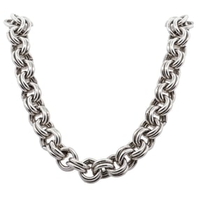 Stephen Dweck Sterling Silver Chain Necklace