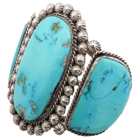 Sterling Silver and Turquoise Cuff Bracelet