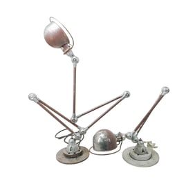 Pair Jielde Lyon French Industrial Work Lamp