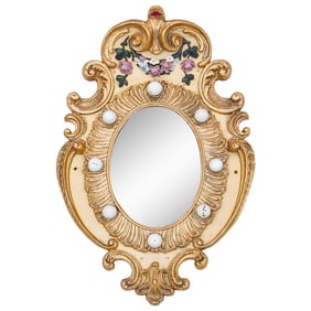 Antique Illions Carousel Mirror Shield