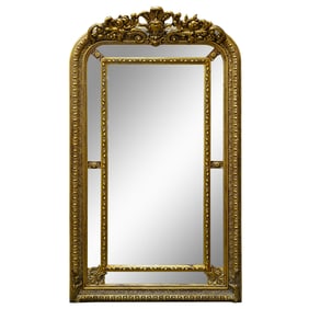 Large Carved Gilt Wood Mirror