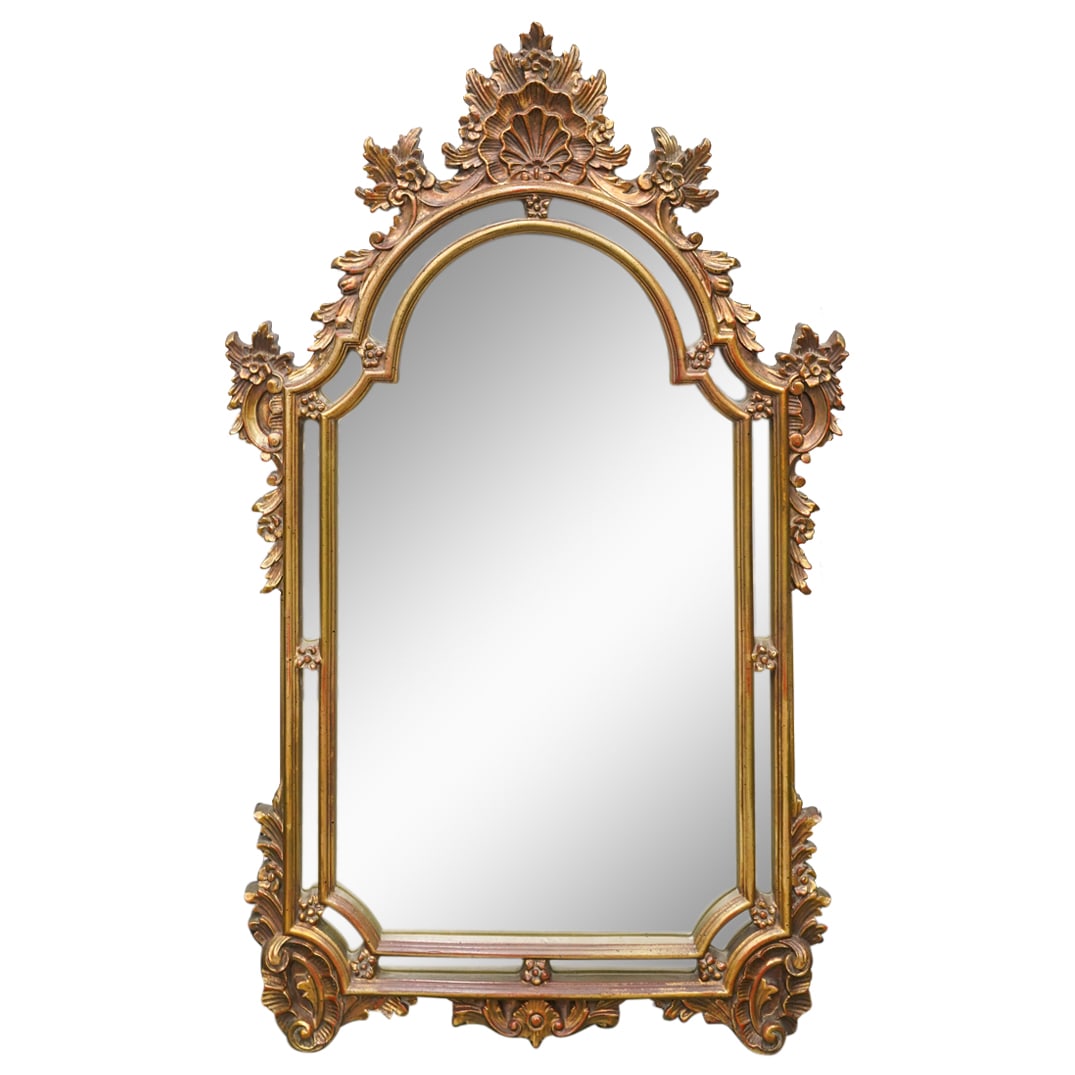 Hollywood Regency-style Gilt Mirror (1 of 5)