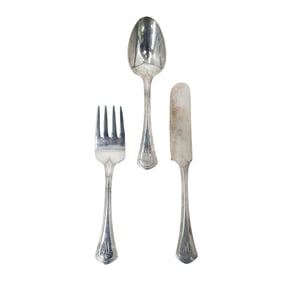 (3 pcs) Tiffany and Co. Children's Sterling Flatware Set