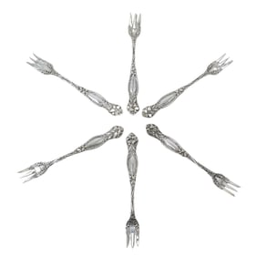 (6 pcs) Intl. Silver "Frontenac" Sterling Olive Forks