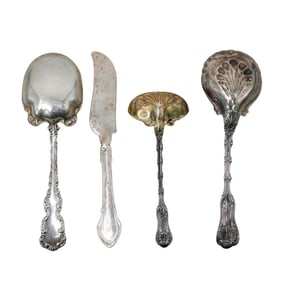 (4 pcs) Sterling Silver Flatware