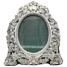Antique English Sterling Silver Picture Frame